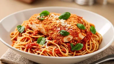 Easy Cottage Cheese Chicken Parm Bowl
