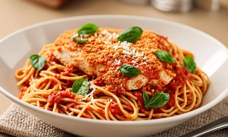 Easy Cottage Cheese Chicken Parm Bowl