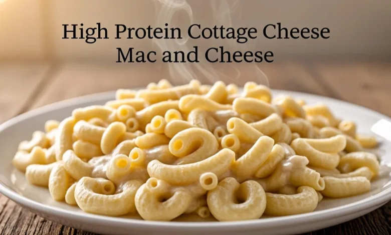 High Protein Cottage Cheese Mac and Cheese