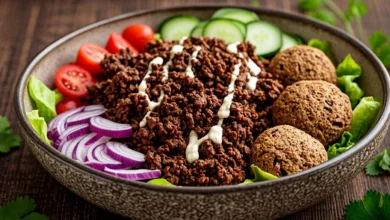Ground Beef Shawarma Bowls