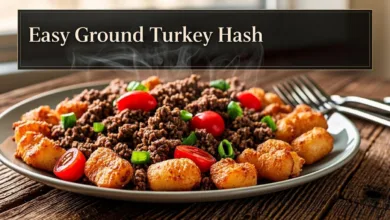 Easy Ground Turkey Hash