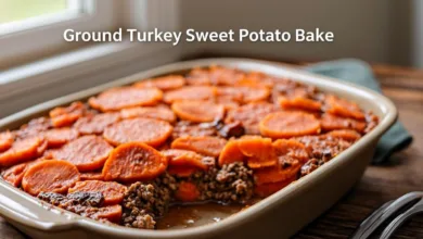 Ground Turkey Sweet Potato Bake