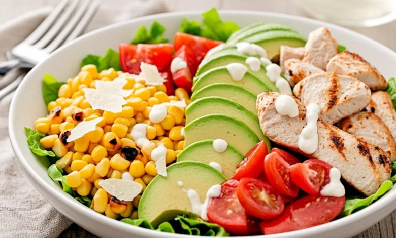 High Protein Chicken Street Corn Salad