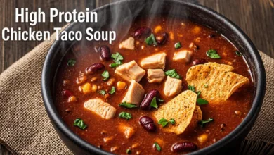 High Protein Chicken Taco Soup