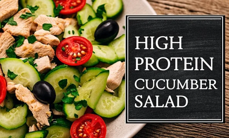 High Protein Cucumber Salad