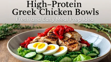 High-Protein Greek Chicken Bowls | Fresh and Easy Meal Prep Idea