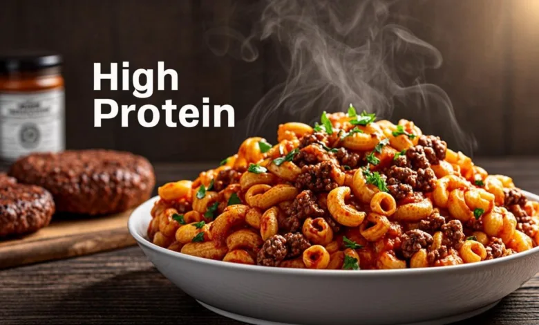 High Protein Hamburger Helper