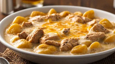 Chicken Alfredo Gnocchi Bake
