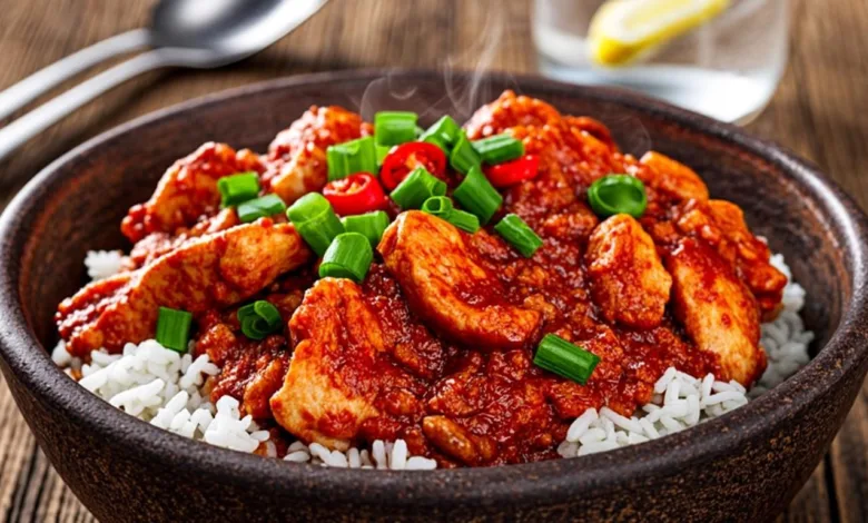 Hot Honey Chicken and Rice Bowls