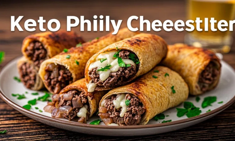 Keto Philly Cheesesteak Rolls