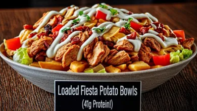 Loaded Fiesta Potato Bowls (41g Protein!) Loaded Fiesta Potato Bowls (41g Protein!)