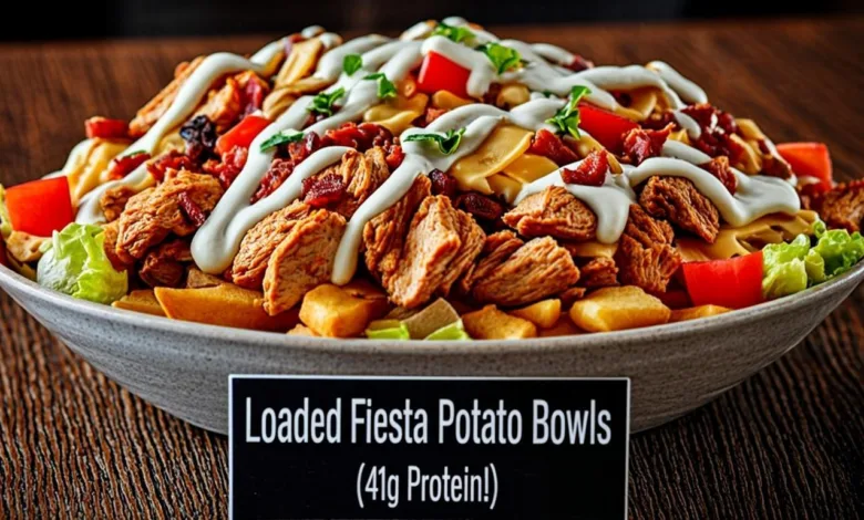 Loaded Fiesta Potato Bowls (41g Protein!)