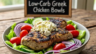 Low-Carb Greek Chicken Bowls