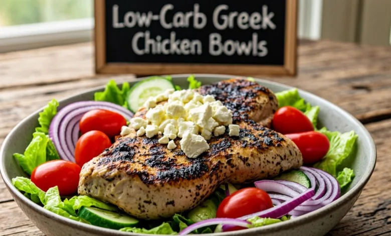 Low-Carb Greek Chicken Bowls