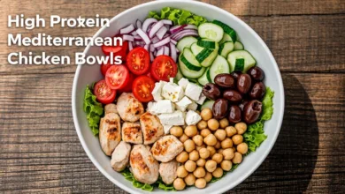 High Protein Mediterranean Chicken Bowls