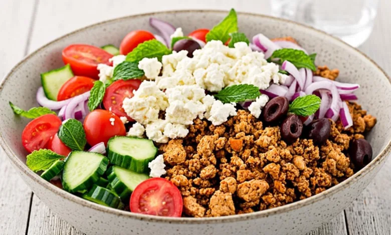 Mediterranean Ground Turkey Bowls