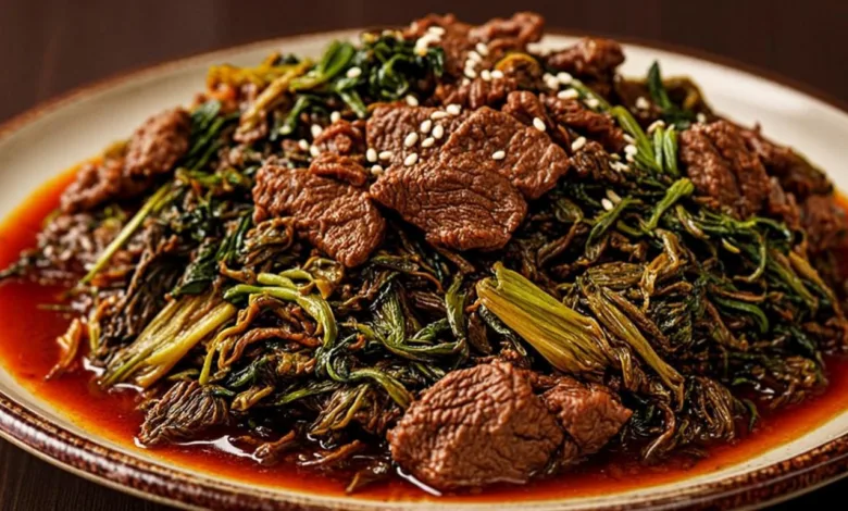 Mongolian Beef with Cabbage