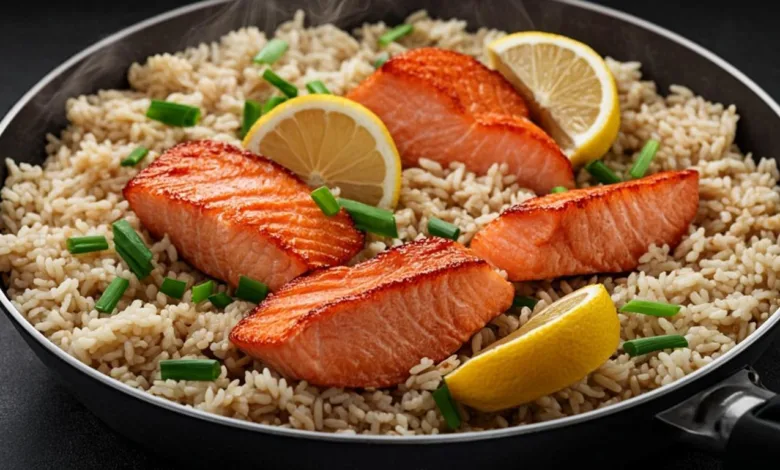 One-Pot Salmon and Rice