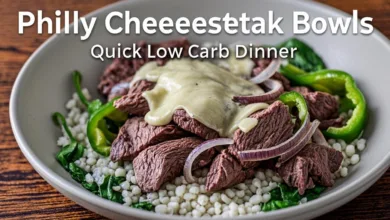 Philly Cheesesteak Bowls – Quick Low Carb Dinner