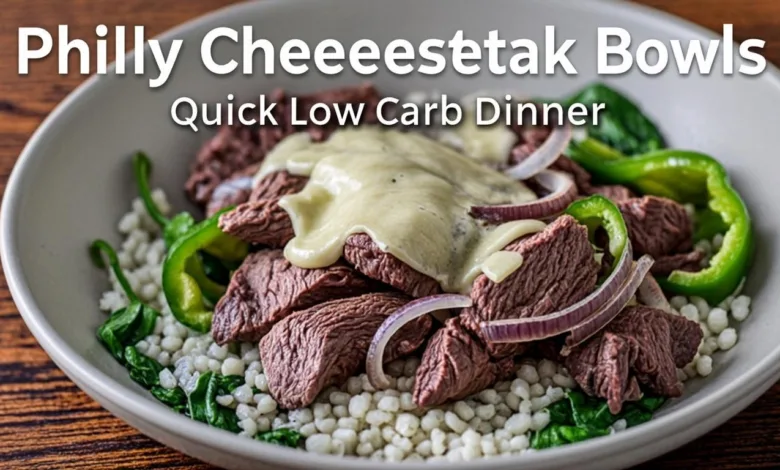 Philly Cheesesteak Bowls – Quick Low Carb Dinner