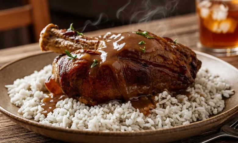 Smothered Chicken and Rice