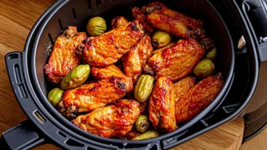 Air Fryer Sweet Chili Chicken and Brussels Sprouts