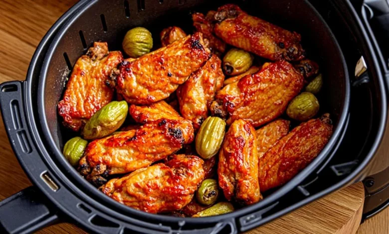 Air Fryer Sweet Chili Chicken and Brussels Sprouts