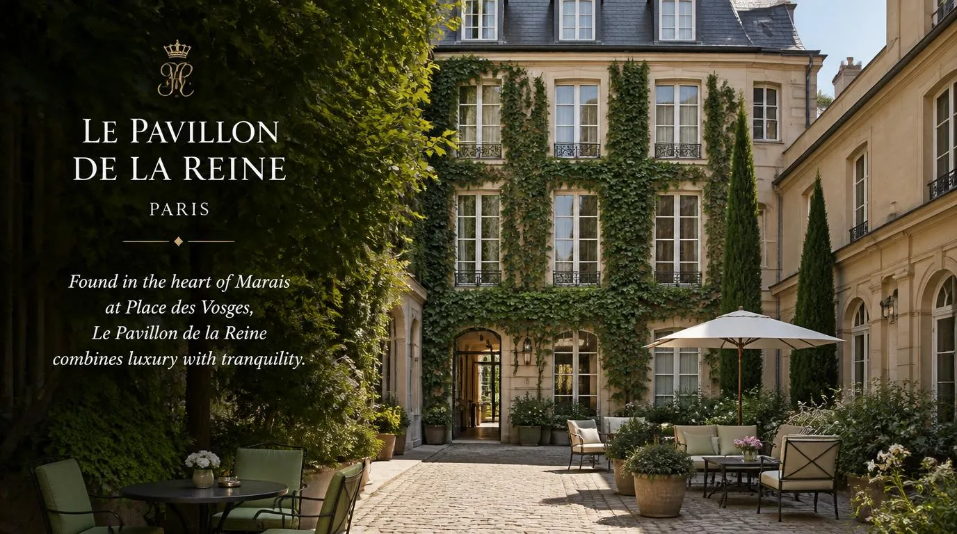 Found in the heart of Marais at Place des Vosges, Le Pavillon de la Reine combines luxury with tranquility.