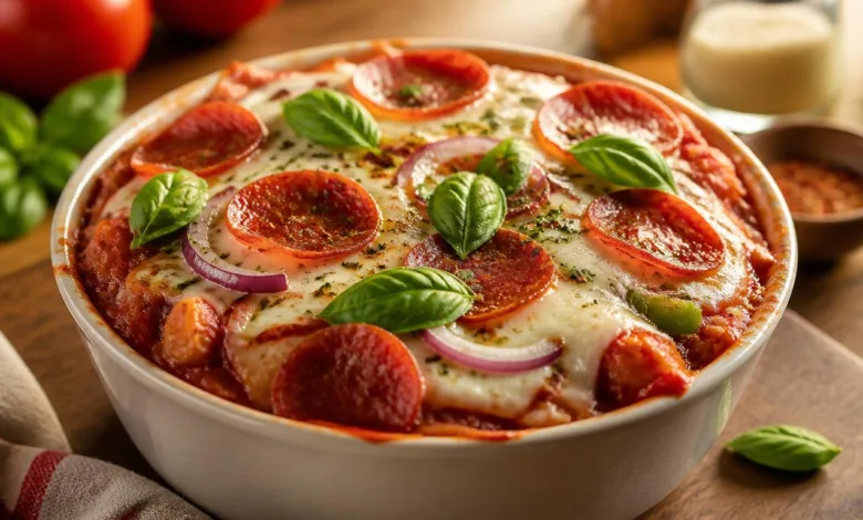 Irresistibly Easy Crustless Pizza Bowl Irresistibly Easy Crustless Pizza Bowl
