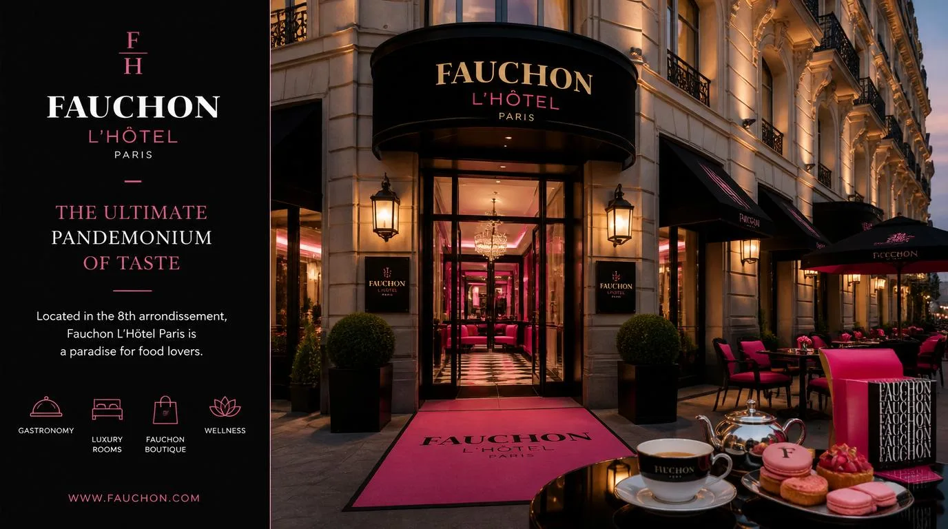 Located in the 8th arrondissement, Fauchon L’Hôtel Paris is a paradise for food lovers.