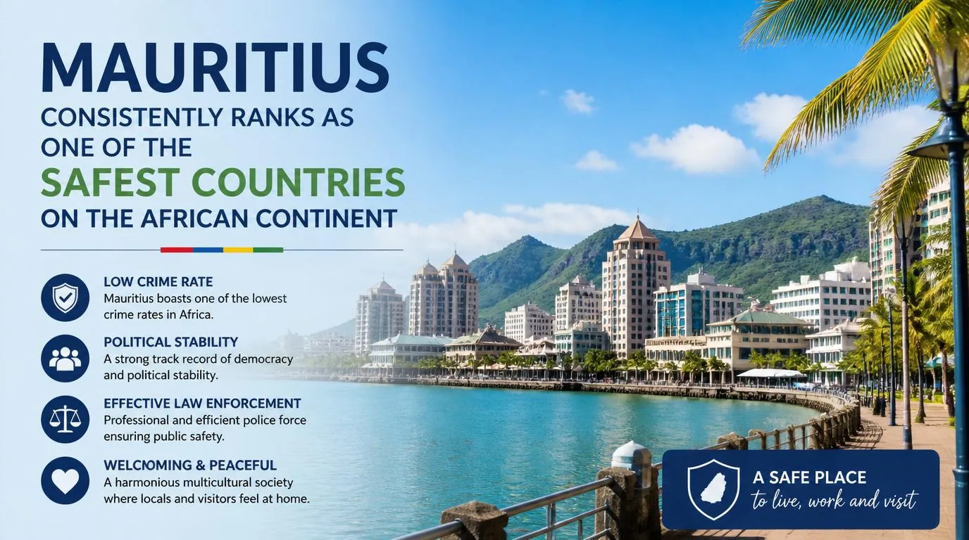 Mauritius consistently ranks as one of the safest countries on the African continent