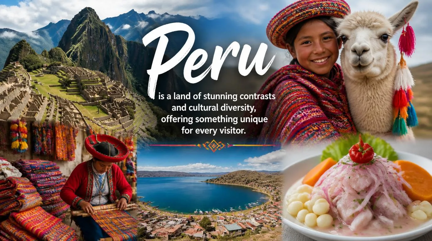 Peru is a land of stunning contrasts and cultural diversity, offering something unique for every visitor
