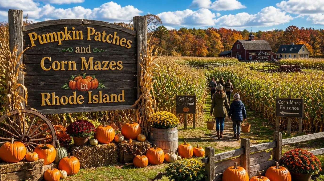 Pumpkin Patches and Corn Mazes in Rhode Island
