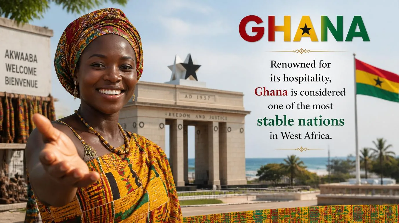 Renowned for its hospitality, Ghana is considered one of the most stable nations in West Africa